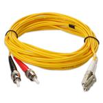 Picture of 1m ST to LC Yellow OM1 Duplex OFNR (Riser-Rated) TAA MMF Fiber Patch Cable