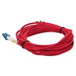 Picture of 1m ST to LC Red OS2 Duplex OFNR (Riser-Rated) SMF Fiber Patch Cable