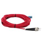 Picture of 1m ST to LC Red OS2 Duplex OFNR (Riser-Rated) SMF Fiber Patch Cable