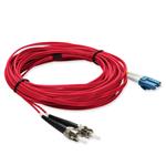 Picture of 1m ST to LC Red OS2 Duplex OFNR (Riser-Rated) SMF Fiber Patch Cable