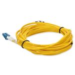 Picture of 1m ST to LC Yellow OS2 Duplex OFNR (Riser-Rated) SMF Fiber Patch Cable