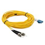 Picture of 1m ST to LC Yellow OS2 Duplex OFNR (Riser-Rated) SMF Fiber Patch Cable