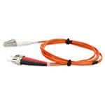 Picture of 2m ST to LC Orange OM3 Duplex OFNR (Riser-Rated) Fiber Patch Cable