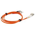 Picture of 2m ST to LC Orange OM3 Duplex OFNR (Riser-Rated) Fiber Patch Cable