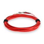 Picture of 2m ST to LC Red OM3 Duplex OFNR (Riser-Rated) Fiber Patch Cable