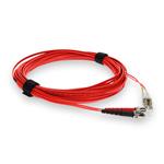 Picture of 2m ST to LC Red OM3 Duplex OFNR (Riser-Rated) Fiber Patch Cable