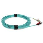 Picture of 2m ST to LC Aqua OM4 Duplex OFNR (Riser-Rated) Fiber Patch Cable