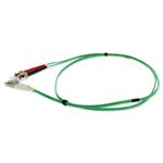 Picture of 2m ST to LC Green OM1 Duplex OFNR (Riser-Rated) MMF Fiber Patch Cable