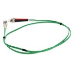 Picture of 2m ST to LC Green OM1 Duplex OFNR (Riser-Rated) MMF Fiber Patch Cable