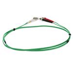 Picture of 2m ST to LC Green OM1 Duplex OFNR (Riser-Rated) MMF Fiber Patch Cable
