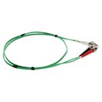 Picture of 2m ST to LC Green OM1 Duplex OFNR (Riser-Rated) MMF Fiber Patch Cable