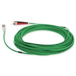 Picture of 30m LC to ST Green OM4 Duplex OFNR (Riser-Rated) Fiber Patch Cable