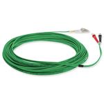 Picture of 30m LC to ST Green OM4 Duplex OFNR (Riser-Rated) Fiber Patch Cable