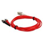 Picture of 3m ST to LC Red OM2 Duplex OFNR (Riser-Rated) Fiber Patch Cable