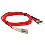 Picture of 3m ST to LC Red OM2 Duplex OFNR (Riser-Rated) Fiber Patch Cable