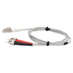 Picture of 3m ST to LC Gray OM4 Duplex OFNR (Riser-Rated) TAA Fiber Patch Cable