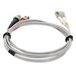 Picture of 3m ST to LC Gray OM4 Duplex OFNR (Riser-Rated) TAA Fiber Patch Cable