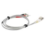 Picture of 3m ST to LC Gray OM4 Duplex OFNR (Riser-Rated) TAA Fiber Patch Cable