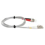 Picture of 3m ST to LC Gray OM4 Duplex OFNR (Riser-Rated) TAA Fiber Patch Cable