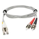 Picture of 3m ST to LC Gray OM4 Duplex OFNR (Riser-Rated) TAA Fiber Patch Cable