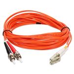 Picture of 4m ST to LC Orange OM1 Duplex OFNR (Riser-Rated) MMF Fiber Patch Cable