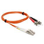 Picture of 5m ST to LC Orange OM3 Duplex OFNR (Riser-Rated) Fiber Patch Cable