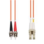 Picture of 80m ST to LC Orange OM1 Duplex OFNP (Plenum-Rated) MMF Fiber Patch Cable