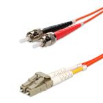 Picture of 80m ST to LC Orange OM1 Duplex OFNP (Plenum-Rated) MMF Fiber Patch Cable