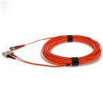 Picture of 15m ST to SC Orange OM1 Duplex OFNR (Riser-Rated) MMF Fiber Patch Cable