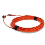 Picture of 15m ST to SC Orange OM1 Duplex OFNR (Riser-Rated) MMF Fiber Patch Cable