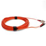 Picture of 15m ST to SC Orange OM1 Duplex OFNR (Riser-Rated) MMF Fiber Patch Cable
