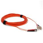Picture of 15m ST to SC Orange OM1 Duplex OFNR (Riser-Rated) MMF Fiber Patch Cable
