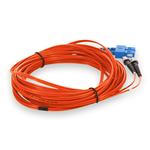 Picture of 1m ST to SC Orange OS2 Duplex OFNR (Riser-Rated) SMF Fiber Patch Cable