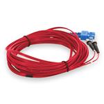 Picture of 1m ST to SC Red OS2 Duplex OFNR (Riser-Rated) SMF Fiber Patch Cable