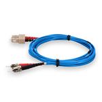 Picture of 2m ST to SC Blue OM1 Duplex OFNR (Riser-Rated) MMF Fiber Patch Cable