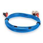 Picture of 2m ST to SC Blue OM1 Duplex OFNR (Riser-Rated) MMF Fiber Patch Cable