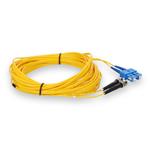 Picture of 2m ST to SC Yellow OS2 Duplex OFNR (Riser-Rated) SMF Fiber Patch Cable