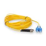 Picture of 2m ST to SC Yellow OS2 Duplex OFNR (Riser-Rated) SMF Fiber Patch Cable