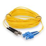 Picture of 2m ST to SC Yellow OS2 Duplex OFNR (Riser-Rated) SMF Fiber Patch Cable