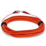 Picture of 30m ST to SC Orange OM1 Duplex OFNR (Riser-Rated) MMF Fiber Patch Cable