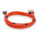 Picture of 4m ST to SC Orange OM1 Duplex OFNR (Riser-Rated) MMF Fiber Patch Cable