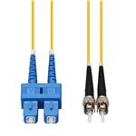 Picture of 50m ST to SC Yellow OS2 Duplex OFNR (Riser-Rated) SMF Fiber Patch Cable