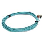 Picture of 5m ST to SC Aqua OM3 Duplex OFNR (Riser-Rated) Fiber Patch Cable