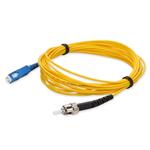 Picture of 6m ST to SC Yellow OS2 Simplex OFNR (Riser-Rated) SMF Fiber Patch Cable
