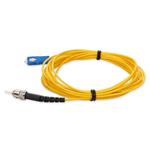 Picture of 6m ST to SC Yellow OS2 Simplex OFNR (Riser-Rated) SMF Fiber Patch Cable