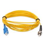 Picture of 6m ST to SC Yellow OS2 Simplex OFNR (Riser-Rated) SMF Fiber Patch Cable