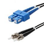 Picture of 7m ST to SC Black OS2 Duplex Armored SMF Fiber Outdoor Patch Cable