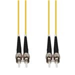 Picture of 100m ST to ST Yellow OS2 Duplex OFNP (Plenum-Rated) SMF Fiber Patch Cable