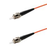 Picture of 100m ST to ST Orange OM2 Simplex OFNP (Plenum-Rated) Fiber Patch Cable