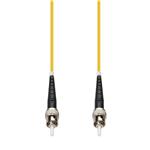 Picture of 100m ST to ST Yellow OS2 Simplex OFNP (Plenum-Rated) SMF Fiber Patch Cable